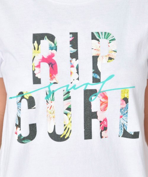 rip curl(リップカール)の「【RIP CURL リップカール】レディースロゴプリントTシャツ/半袖 ボタニカルプリント(Tシャツ/カットソー・レディース・ブラック/ピンク・MEDIUM/LARGE)」の10枚目の写真