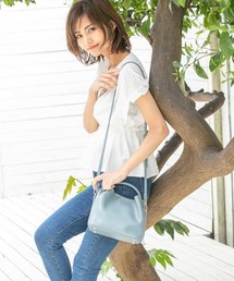 ポーチ付サークルハンドル2wayバッグ
