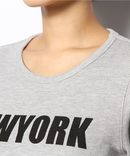 MYSELF ABAHOUSE（マイセルフアバハウス）の「裏毛ﾛｺﾞ入りﾌﾟﾙｵｰﾊﾞｰ（スウェット・レディース・グレー/ネイビー・FREE）」の4枚目の写真