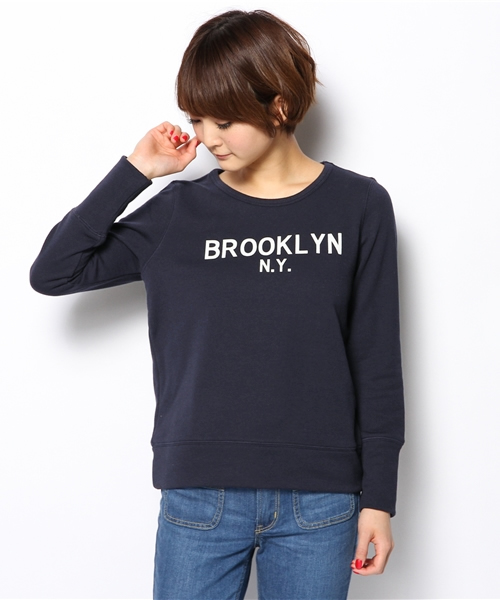 MYSELF ABAHOUSE（マイセルフアバハウス）の「裏毛ﾛｺﾞ入りﾌﾟﾙｵｰﾊﾞｰ（スウェット・レディース・グレー/ネイビー・FREE）」の14枚目の写真