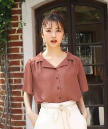 one after another NICE CLAUP | 開襟フレア袖シャツブラウス(シャツ/ブラウス)