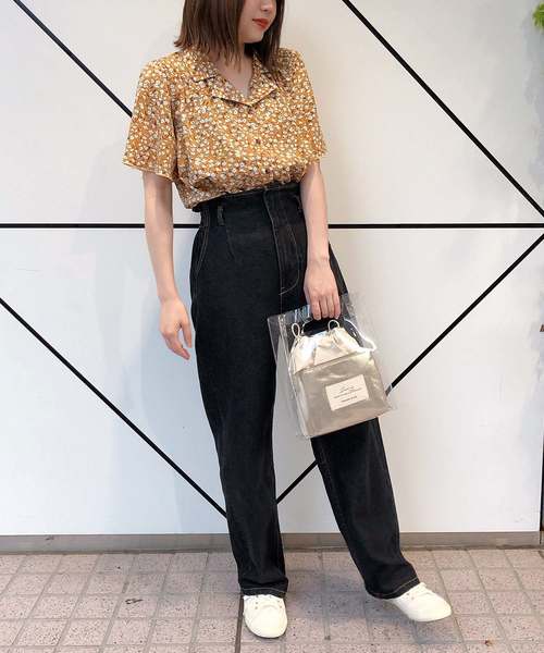 one after another NICE CLAUP(ワンアフターアナザーナイスクラップ)の「開襟フレア袖シャツブラウス(シャツ/ブラウス・レディース・ブラウン/アイボリー/その他/ブラック系その他/ブラウン系その他/イエロー系その他/ライトベージュ/ドット/チェック・FREE)」の16枚目の写真