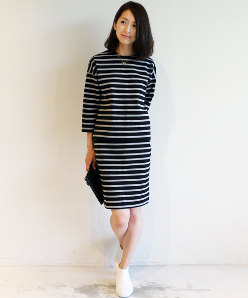 BEAUTY&YOUTH UNITED ARROWS（ビューティーアンドユースユナイテッドアローズ）の「BYTF ∵ポンチボーダー柄タイトスカート ◆（スカート・レディース・ネイビー/オフホワイト/ブラック/レッド・SMALL/MEDIUM）」の16枚目の写真