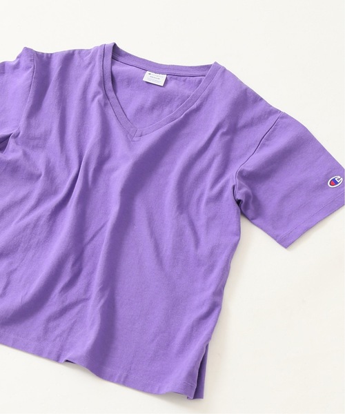 Slobe Iena スローブイエナ の Champion Slobe別注 Hvw Vネックtシャツ Tシャツ カットソー Wear