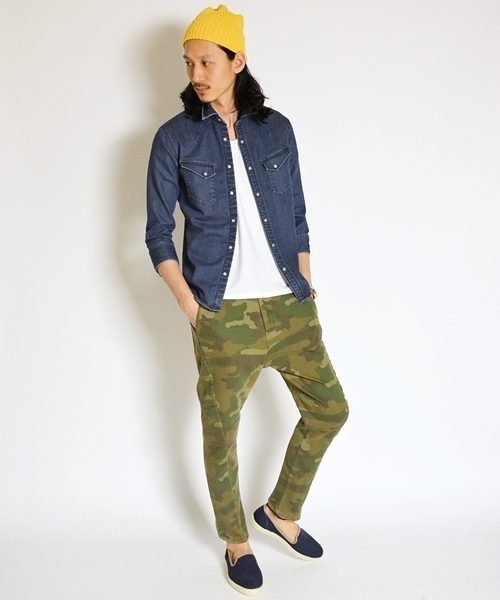 SHIPS JET BLUE(シップスジェットブルー)の「★★JB: ニットデニムシャツ■(シャツ/ブラウス・メンズ・ダークインディゴブルー・MEDIUM/SMALL/LARGE)」の8枚目の写真