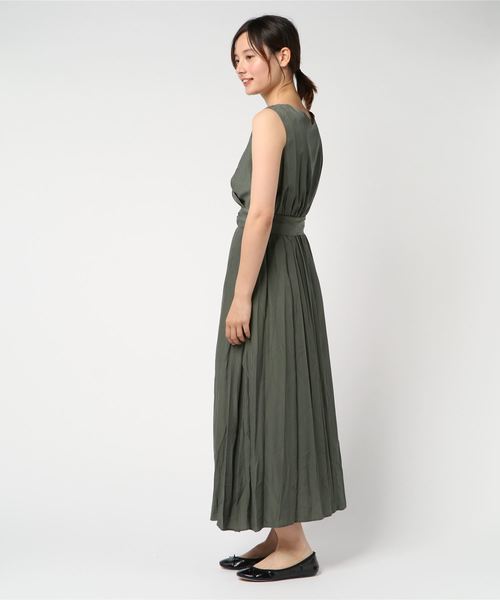 notch.（ノッチ）の「ヴィンテージサテンワンピース（ワンピース・レディース・ブラウン/オリーブ・M/L）」の4枚目の写真