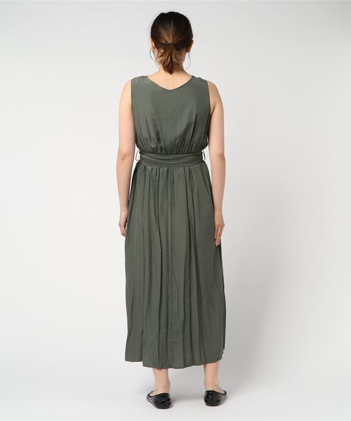 notch.（ノッチ）の「ヴィンテージサテンワンピース（ワンピース・レディース・ブラウン/オリーブ・M/L）」の3枚目の写真