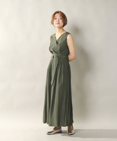 notch.（ノッチ）の「ヴィンテージサテンワンピース（ワンピース・レディース・ブラウン/オリーブ・M/L）」の8枚目の写真