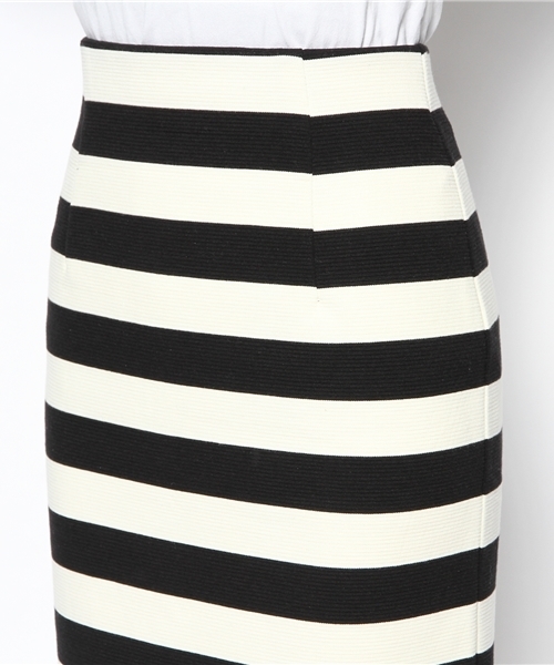 VIS（ビス）の「ワイドボーダーカットソースカート★自宅で洗える★（スカート・レディース・ホワイト系その他/クリーム/グリーン系その他・MEDIUM/SMALL）」の7枚目の写真