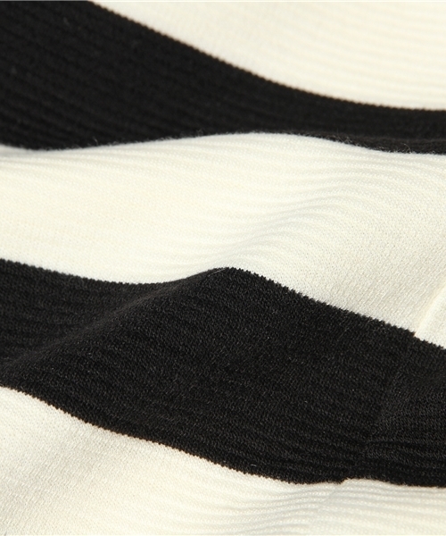 VIS（ビス）の「ワイドボーダーカットソースカート★自宅で洗える★（スカート・レディース・ホワイト系その他/クリーム/グリーン系その他・MEDIUM/SMALL）」の4枚目の写真