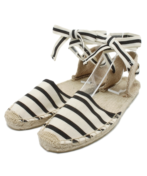 Ray BEAMS（レイビームス）の「○SOLUDOS / ボーダー レースアップ サンダル（サンダル・レディース・その他1・7/8/6/9）」の2枚目の写真