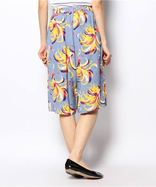 BEAMS BOY（ビームスボーイ）の「○TOYO×BEAMS BOY / アロハ キュロット（その他パンツ・レディース・ブラウン/ブルー・ONE SIZE）」の4枚目の写真