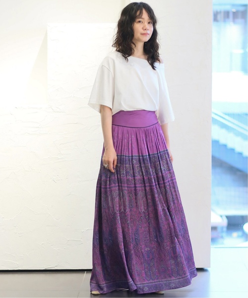CITYSHOP(シティーショップ)の「バティックガラスカート(スカート・レディース・パープル・38/36)」の11枚目の写真