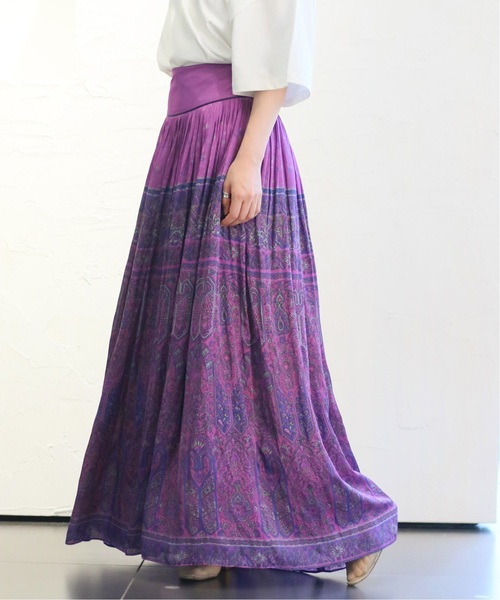 CITYSHOP(シティーショップ)の「バティックガラスカート(スカート・レディース・パープル・38/36)」の6枚目の写真