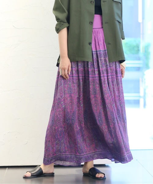 CITYSHOP(シティーショップ)の「バティックガラスカート(スカート・レディース・パープル・38/36)」の13枚目の写真
