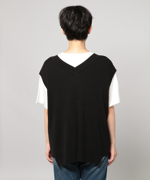 PAGEBOY（ページボーイ）の「サイドスナップベスト（ベスト・レディース・ブラック/ダークブラウン/オフホワイト・FREE）」の13枚目の写真