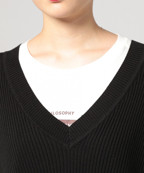 PAGEBOY（ページボーイ）の「サイドスナップベスト（ベスト・レディース・ブラック/ダークブラウン/オフホワイト・FREE）」の18枚目の写真