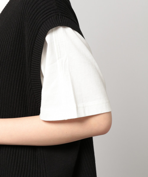 PAGEBOY（ページボーイ）の「サイドスナップベスト（ベスト・レディース・ブラック/ダークブラウン/オフホワイト・FREE）」の11枚目の写真