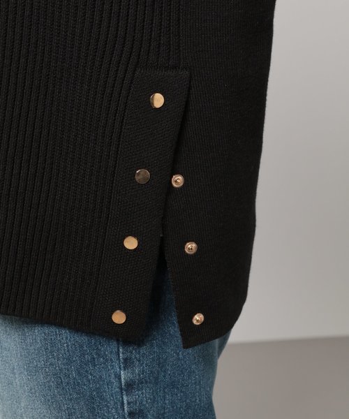 PAGEBOY（ページボーイ）の「サイドスナップベスト（ベスト・レディース・ブラック/ダークブラウン/オフホワイト・FREE）」の9枚目の写真