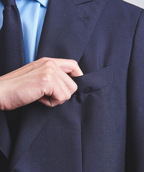 UNITED ARROWS(ユナイテッドアローズ)の「<UNITED ARROWS> モヘア トロピカルウール 2B スーツ(セットアップ・メンズ・ネイビー/ブラック・44/46/48/52/54/42/50)」の11枚目の写真