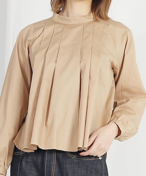 Kelen（ケレン）の「「KELEN / ケレン」スタンドカラータックブラウス"Stella"（シャツ/ブラウス・レディース・ブラック/ベージュ/オフホワイト・S/M）」の18枚目の写真