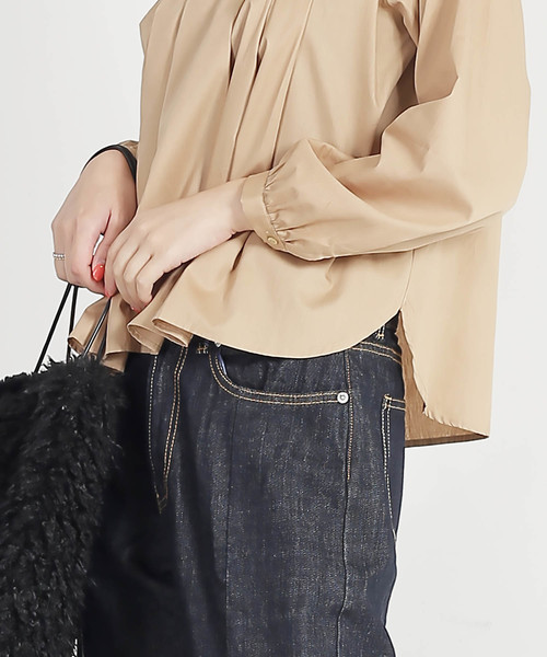 Kelen（ケレン）の「「KELEN / ケレン」スタンドカラータックブラウス"Stella"（シャツ/ブラウス・レディース・ブラック/ベージュ/オフホワイト・S/M）」の20枚目の写真