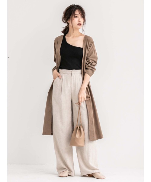 fifth（フィフス）の「ワンショルダーリブタンクトップ（タンクトップ・レディース・アイボリー/モカ/ブラック・MEDIUM）」の6枚目の写真