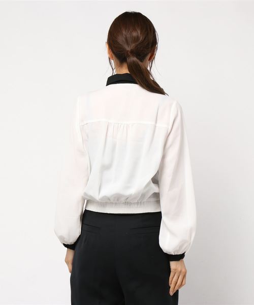 rps（アールピーエス）の「クレリックブラウス（シャツ/ブラウス・レディース・ベージュ/ブラウン/ベージュ系その他2/オフホワイト・M）」の6枚目の写真