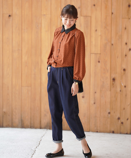 rps（アールピーエス）の「クレリックブラウス（シャツ/ブラウス・レディース・ベージュ/ブラウン/ベージュ系その他2/オフホワイト・M）」の9枚目の写真