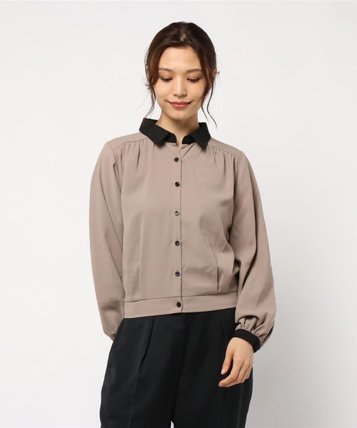 rps（アールピーエス）の「クレリックブラウス（シャツ/ブラウス・レディース・ベージュ/ブラウン/ベージュ系その他2/オフホワイト・M）」の18枚目の写真