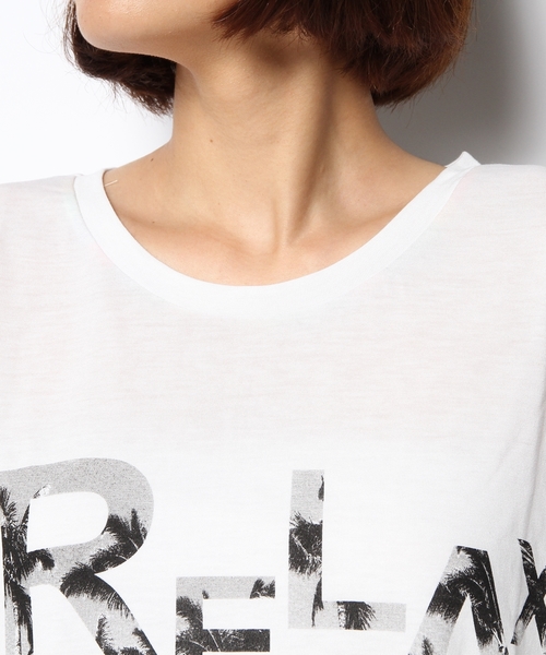 LOVE BOAT（ラブ・ボート）の「RELAX Tシャツ（Tシャツ/カットソー・レディース・ホワイト系/ブラック系・FREE）」の6枚目の写真