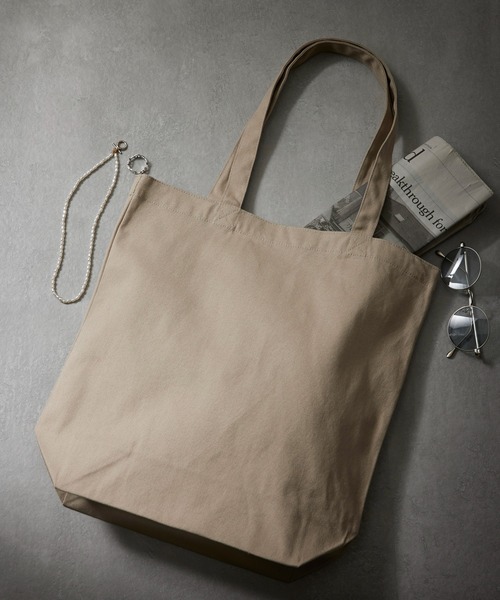 United Athle（ユナイテッドアスレ）の「累計販売2.5万点突破！【United Athle】heavy cotton canvas tote M / ヘビーコットン キャンバストートバッグ M 1460（トートバッグ・レディース・ブラック/グレー/ネイビー/レッド/アイボリー/グリーン/ライトパープル/スミクロ/インディゴブルー/モカ/パープル/ブルー/オリーブ/スモークピンク/ミント/マスタード/ライトカーキ/ライトピンク・FREE）」の9枚目の写真