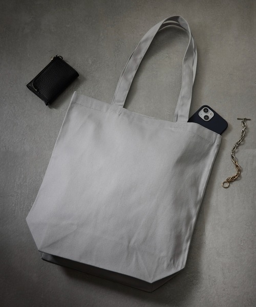 United Athle（ユナイテッドアスレ）の「累計販売2.5万点突破！【United Athle】heavy cotton canvas tote M / ヘビーコットン キャンバストートバッグ M 1460（トートバッグ・レディース・ブラック/グレー/ネイビー/レッド/アイボリー/グリーン/ライトパープル/スミクロ/インディゴブルー/モカ/パープル/ブルー/オリーブ/スモークピンク/ミント/マスタード/ライトカーキ/ライトピンク・FREE）」の4枚目の写真