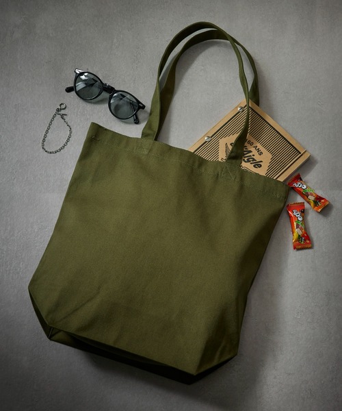United Athle（ユナイテッドアスレ）の「累計販売2.5万点突破！【United Athle】heavy cotton canvas tote M / ヘビーコットン キャンバストートバッグ M 1460（トートバッグ・レディース・ブラック/グレー/ネイビー/レッド/アイボリー/グリーン/ライトパープル/スミクロ/インディゴブルー/モカ/パープル/ブルー/オリーブ/スモークピンク/ミント/マスタード/ライトカーキ/ライトピンク・FREE）」の6枚目の写真