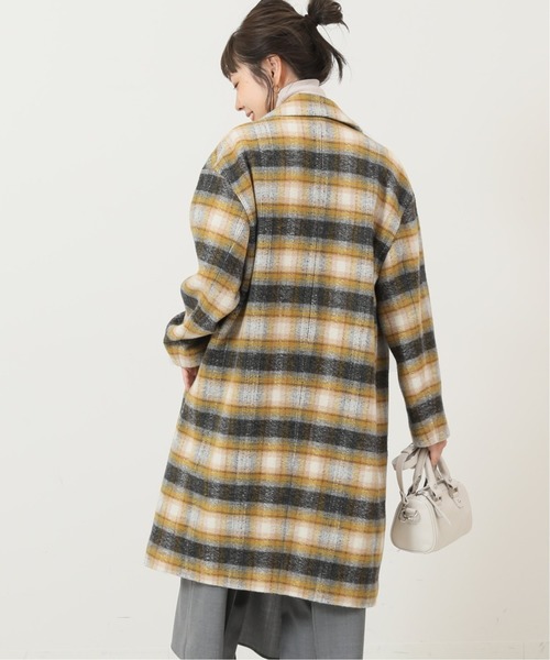 Spick & Span（スピックアンドスパン）の「W起毛カラーチェックコート 