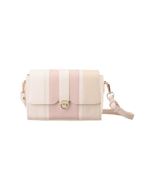 Clelia(クレリア)の「トリコロールミニショルダーバッグ(ショルダーバッグ・レディース・ライトピンク/スモークピンク/グレイッシュブルー/テラコッタ/ブラック/ライトグレー・ONE SIZE)」の20枚目の写真