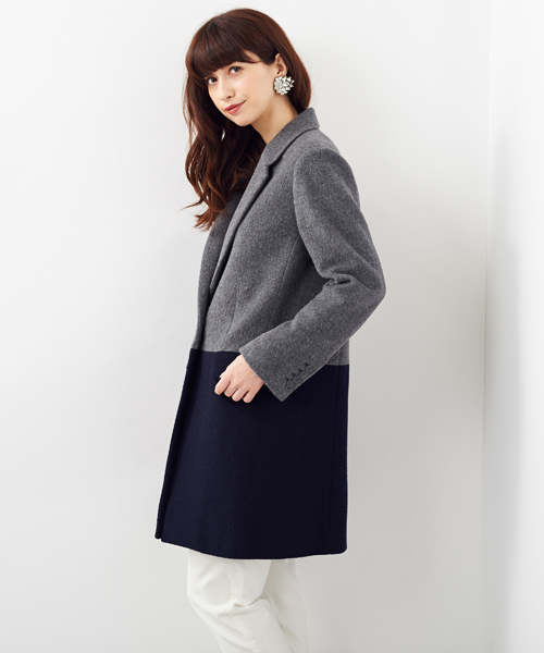 Another Edition（アナザーエディション）の「ウール 1ボタン チェスター 2カラー コート/AE Ｗ １Ｂﾁｪｽﾀｰ２ｶﾗｰ CT（チェスターコート・レディース・その他1・SMALL/MEDIUM）」の10枚目の写真