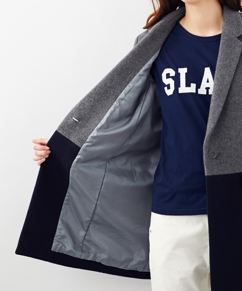 Another Edition（アナザーエディション）の「ウール 1ボタン チェスター 2カラー コート/AE Ｗ １Ｂﾁｪｽﾀｰ２ｶﾗｰ CT（チェスターコート・レディース・その他1・SMALL/MEDIUM）」の7枚目の写真