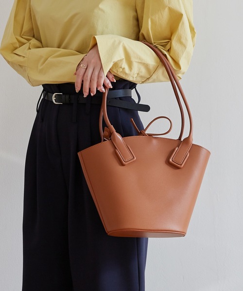 セール 牛革ショルダー バスケットバッグ ショルダーバッグ By Muni R バイ ムニール のファッション通販 Zozotown