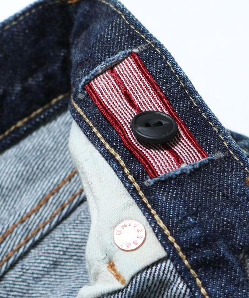 DENIM DUNGAREE(デニムダンガリー)の「DENIM DUNGAREE/デニムアンドダンガリー 12oz HOME MADE デニムパンツ(デニムパンツ・キッズ・インディゴブルー/ライトインディゴブルー・140/130)」の14枚目の写真