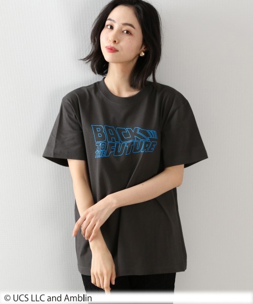 LOWRYS FARM（ローリーズファーム）の「ＣＩＮＥＭＡロゴＴＥＥ　878532（Tシャツ/カットソー・レディース・チャコールグレー/オフホワイト/グレー系その他・FREE）」の3枚目の写真