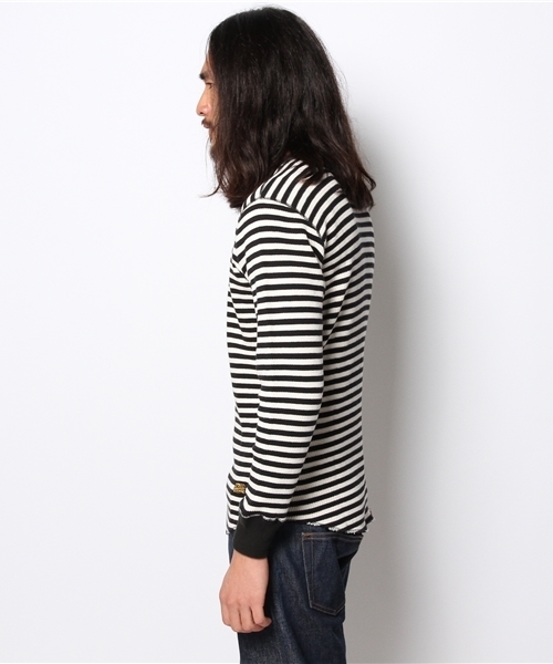 JOURNAL STANDARD relume(ジャーナルスタンダード レリューム)の「PIG&ROOSTER / ピッグ&ルースター: OLD WAFFLE CREW / カットソー(Tシャツ/カットソー・メンズ・ブラック/ホワイト/カーキ/オリーブ・42/40)」の7枚目の写真