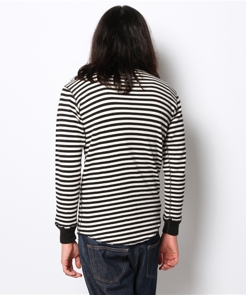 JOURNAL STANDARD relume(ジャーナルスタンダード レリューム)の「PIG&ROOSTER / ピッグ&ルースター: OLD WAFFLE CREW / カットソー(Tシャツ/カットソー・メンズ・ブラック/ホワイト/カーキ/オリーブ・42/40)」の8枚目の写真