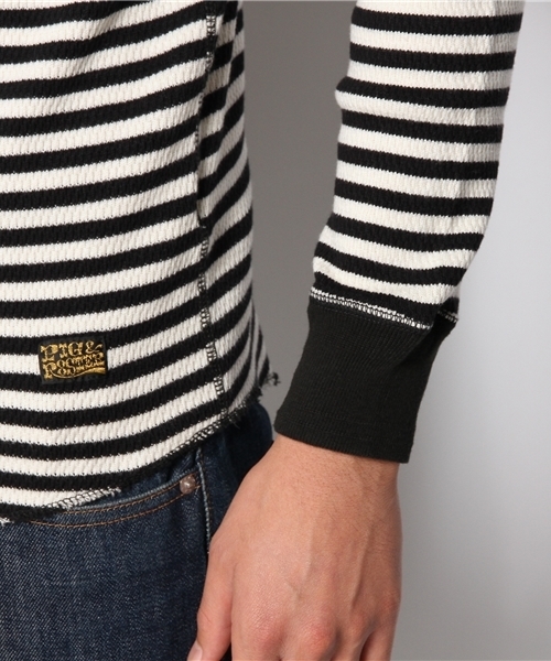 JOURNAL STANDARD relume(ジャーナルスタンダード レリューム)の「PIG&ROOSTER / ピッグ&ルースター: OLD WAFFLE CREW / カットソー(Tシャツ/カットソー・メンズ・ブラック/ホワイト/カーキ/オリーブ・42/40)」の10枚目の写真