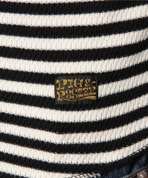 JOURNAL STANDARD relume(ジャーナルスタンダード レリューム)の「PIG&ROOSTER / ピッグ&ルースター: OLD WAFFLE CREW / カットソー(Tシャツ/カットソー・メンズ・ブラック/ホワイト/カーキ/オリーブ・42/40)」の11枚目の写真