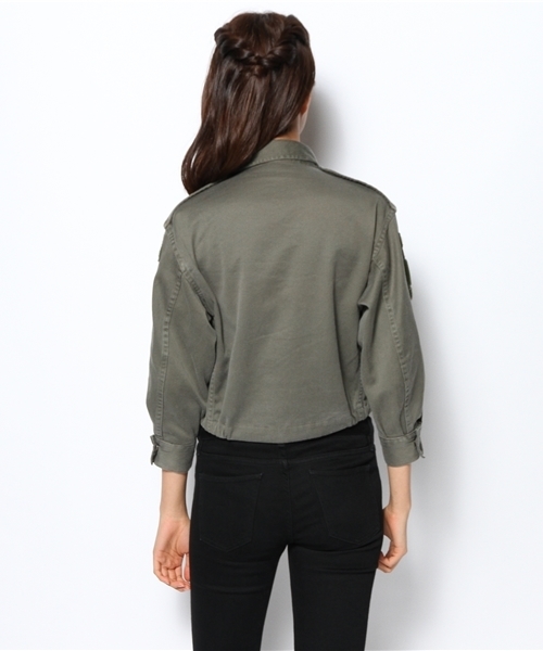 CIAOPANIC（チャオパニック）の「【Ciaopanic】F2ショートジャケット（ミリタリージャケット・レディース・カーキ/その他21・FREE）」の5枚目の写真