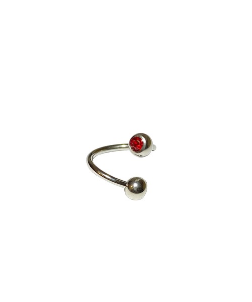 MORPH(モルフ)の「MORPH モルフ スワロフスキーボディピアスキャッチ 16ゲージ 4mm SILVER(ピアス(片耳用)・メンズ・ブラック/ライトピンク/ローズ/レインボー/レッド/ライトグリーン/ラベンダー/ブルー/バイオレット/エメラルド/クリア/スカイブルー・4)」の9枚目の写真