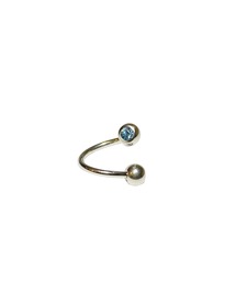 MORPH（モルフ）の「MORPH モルフ スワロフスキーボディピアスキャッチ 16ゲージ 4mm SILVER（ピアス（片耳用））」