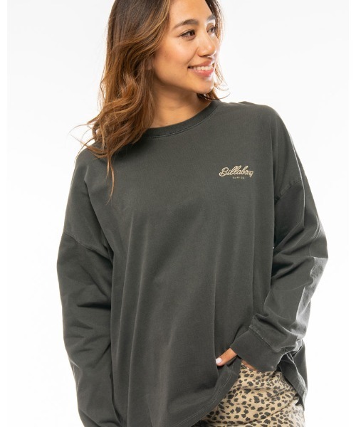 BILLABONG(ビラボン)の「BILLABONG レディース L/S TEE ルーズロンT【2020年秋冬モデル】/ビラボン 長袖 ロンT バックプリント(Tシャツ/カットソー・レディース・ブラック/オフホワイト/ピンク/ベージュ・MEDIUM/LARGE)」の13枚目の写真