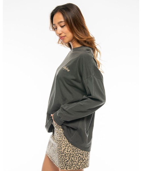 BILLABONG(ビラボン)の「BILLABONG レディース L/S TEE ルーズロンT【2020年秋冬モデル】/ビラボン 長袖 ロンT バックプリント(Tシャツ/カットソー・レディース・ブラック/オフホワイト/ピンク/ベージュ・MEDIUM/LARGE)」の11枚目の写真